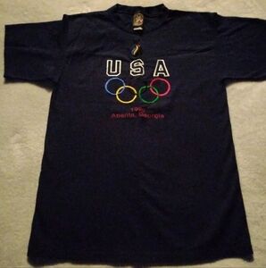 90'S JCPenney Atlanta Olympics 1996 USA Team Sports T-Shirt Made in USA
